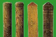 WOODEN FENCE POST TOPS